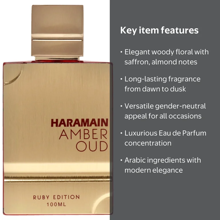 Al Haramain Amber Oud Ruby Edition, Middle Eastern Fragrance for
