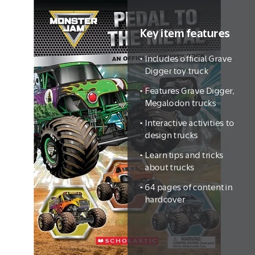 Monster Jam: Pedal to the Metal Activity Book (Includes Grave