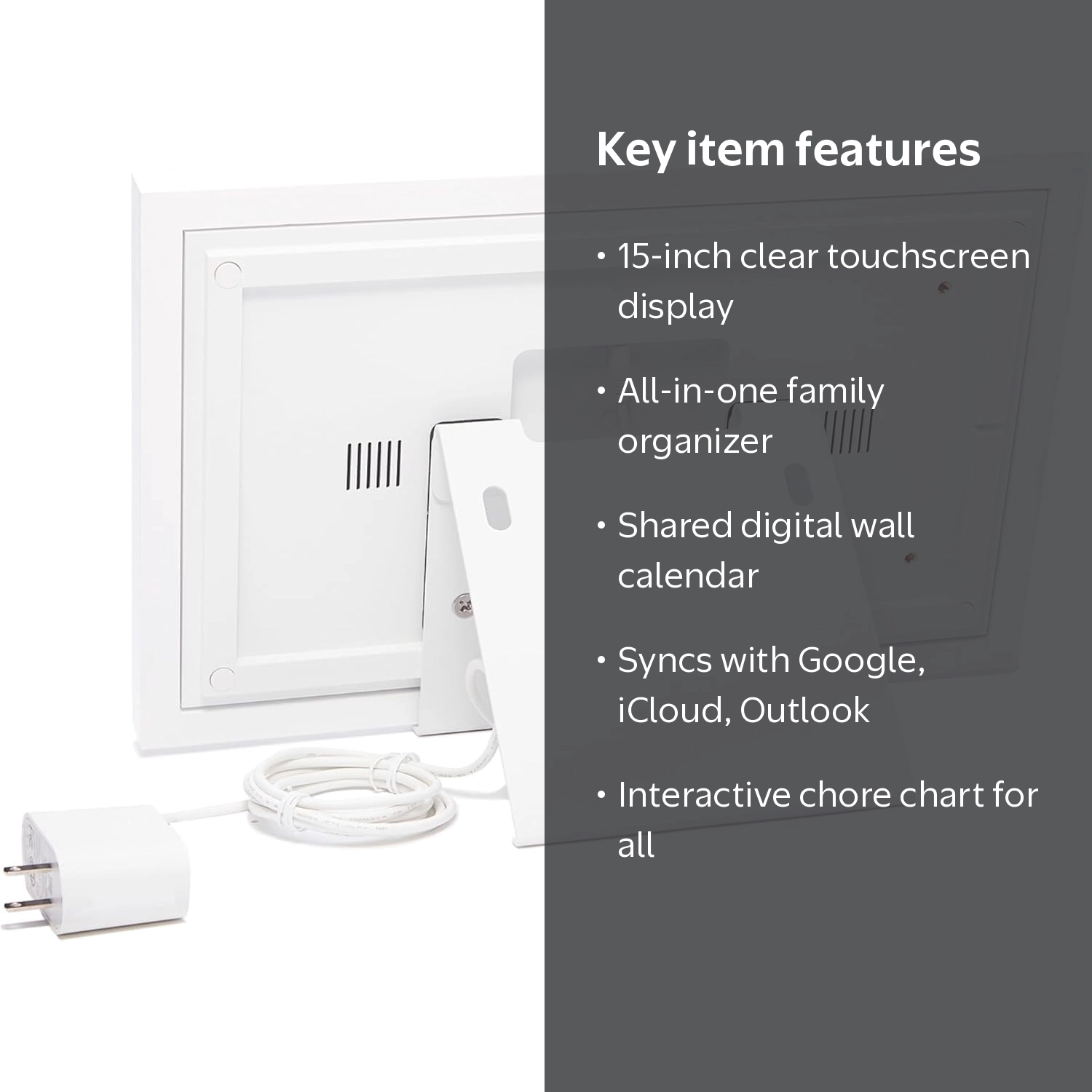 Skylight Calendar 15-inch touchscreen digital family organizer