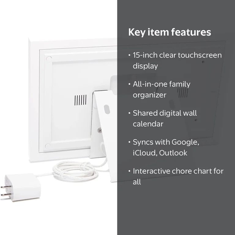 Skylight Calendar 15-inch touchscreen digital family organizer
