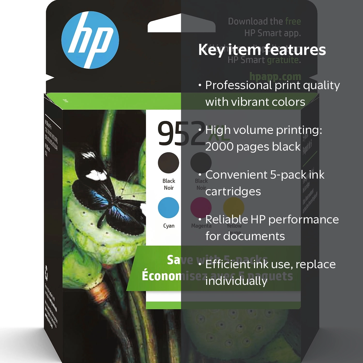 HP, Ink Cartridge Multi-Pack, XL Black, Cyan, Magenta and Yellow