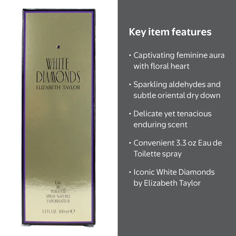 Elizabeth Taylor White Diamonds, Women Floral Oriental Aldehydes