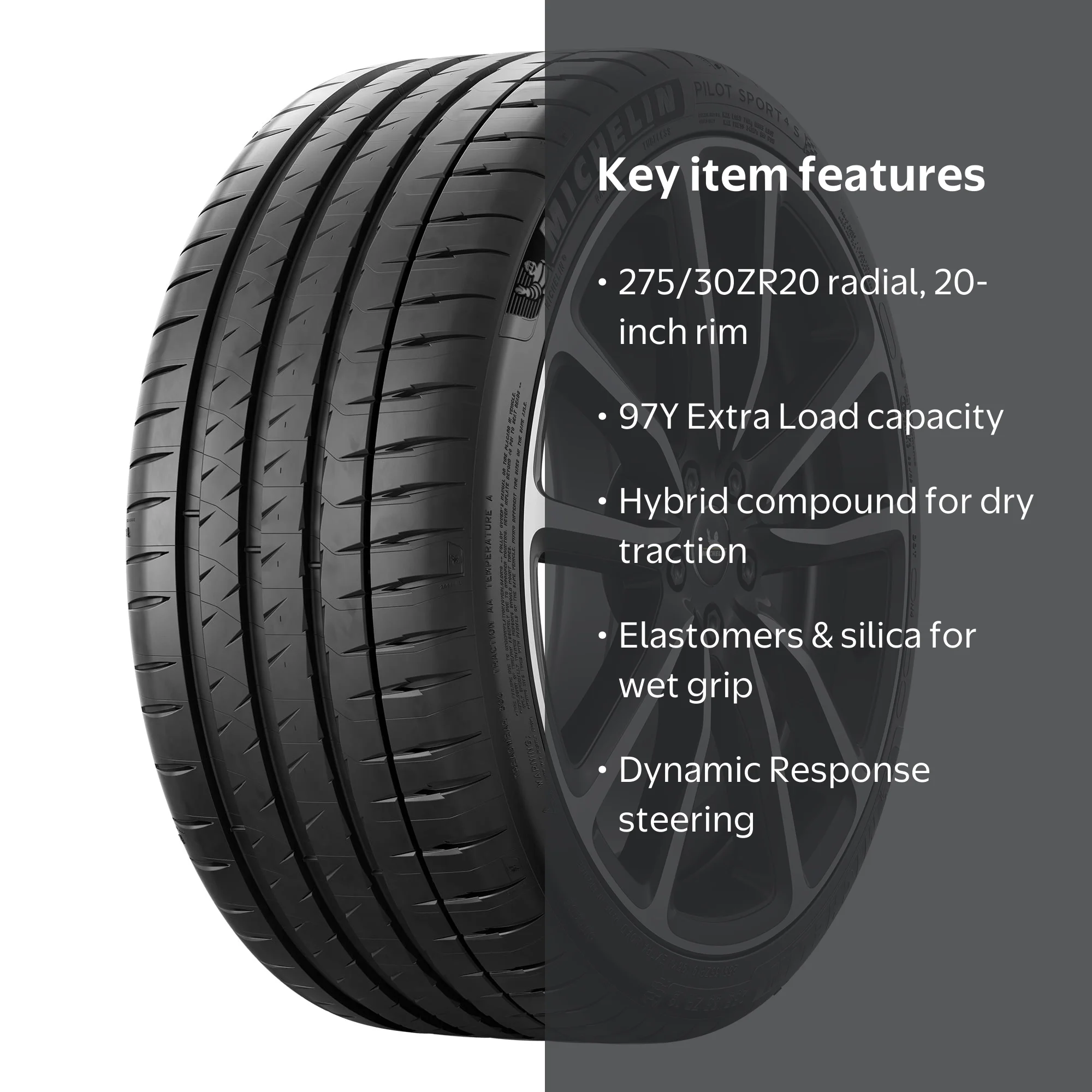 Michelin Pilot Sport 4S Performance 275/30ZR20 (97Y) XL Passenger