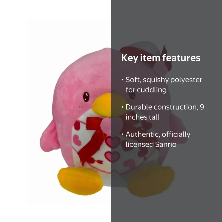 Sanrio Tuxedo Sam Tuxedosam 9 Inch Plush In Valentine Heart Attire