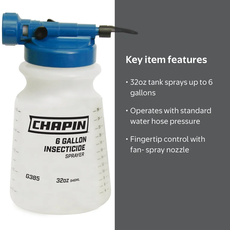 Chapin, Hose-End Sprayer, 32-ounce capacity, Fits Standard Garden