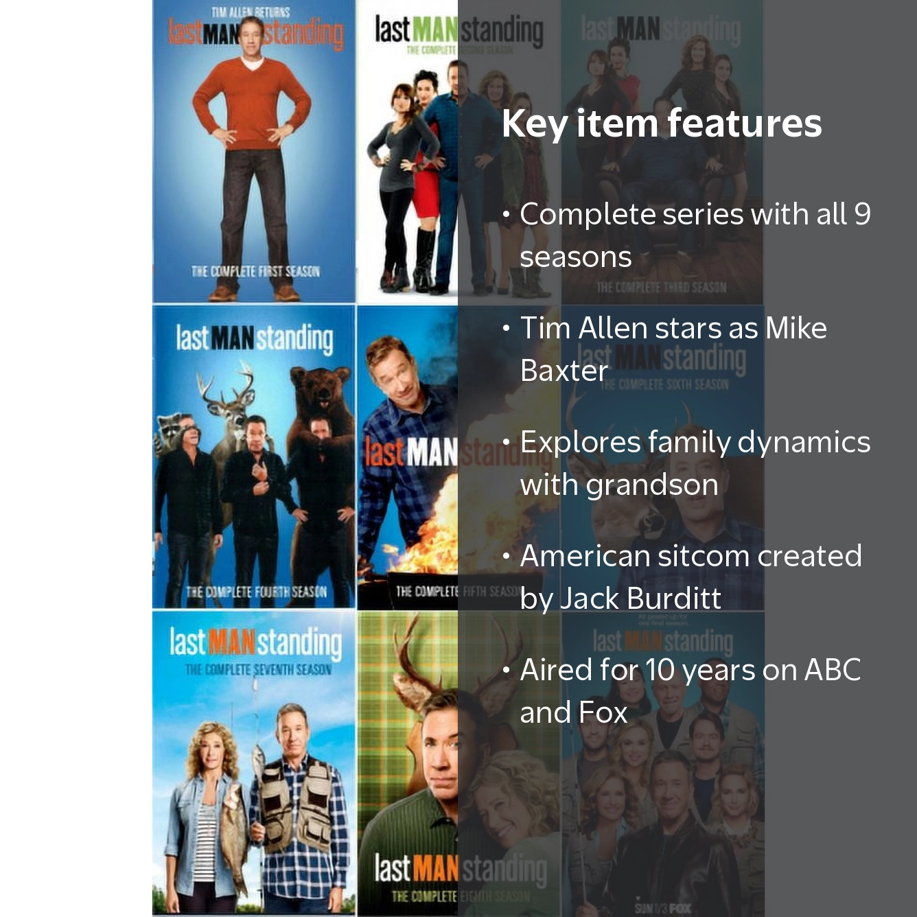 Last Man Standing Complete Series Box Set Seasons 1-9 (DVD