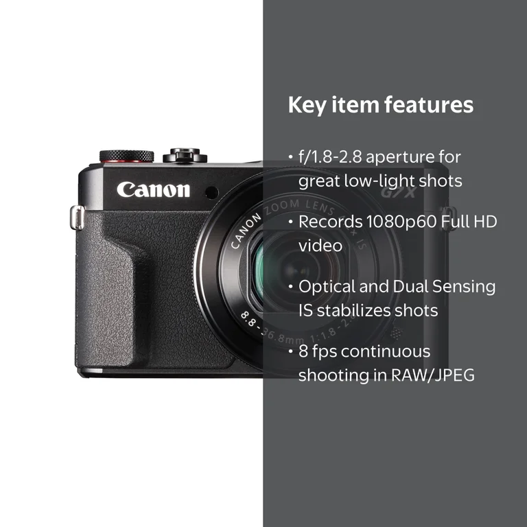 Canon PowerShot G7 X Mark II 20.1MP Professional WiFi Photo