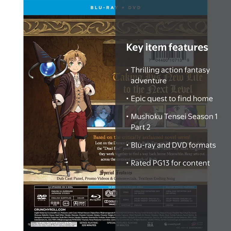 Mushoku Tensei: Jobless Reincarnation - Season 1 Part 2 ( Blu ray