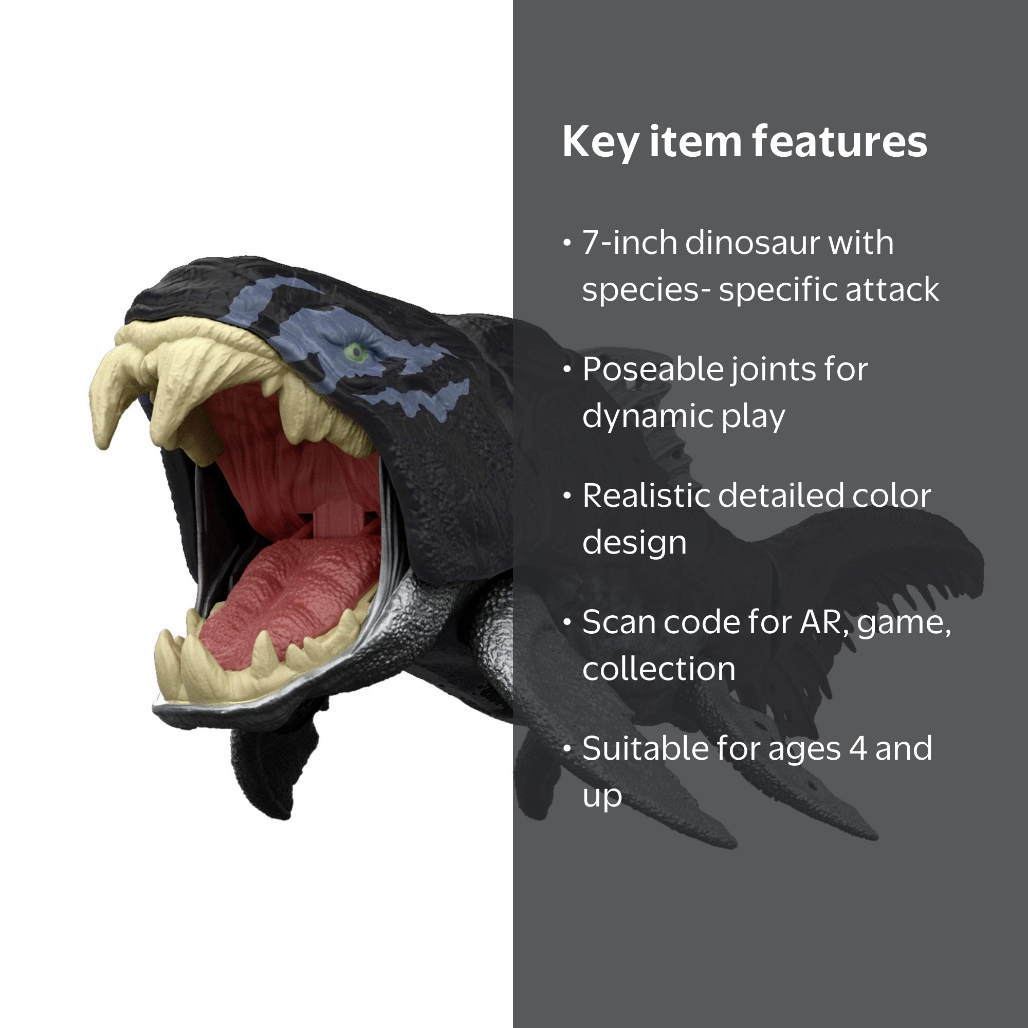 Jurassic World Strike Attack Dunkleosteus Dinosaur Figure, Chomp