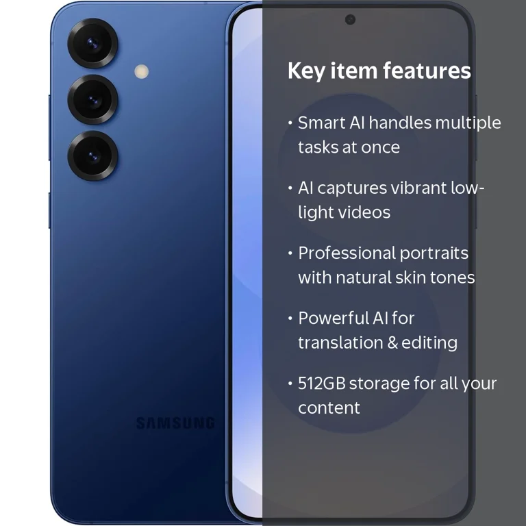 SAMSUNG Galaxy S25+ Cell Phone, 512GB AI Smartphone, Unlocked
