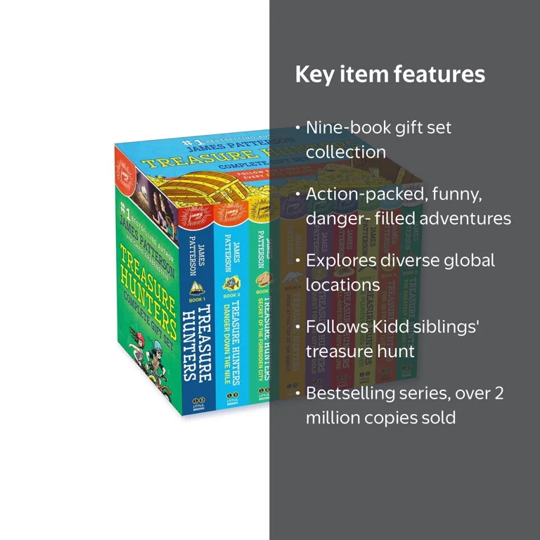 James Patterson Complete Paperback Gift Set, 9-Book Kids Adventure