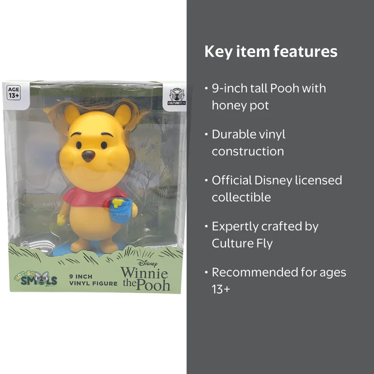 Culture Fly Winnie the Pooh 9-inch Vinyl Figure - Walmart.com