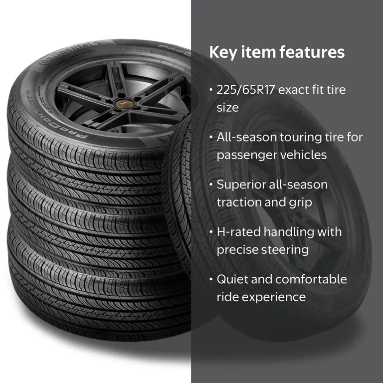 4 Continental ProContact TX 225/65R17 102H All Season 55K Mi