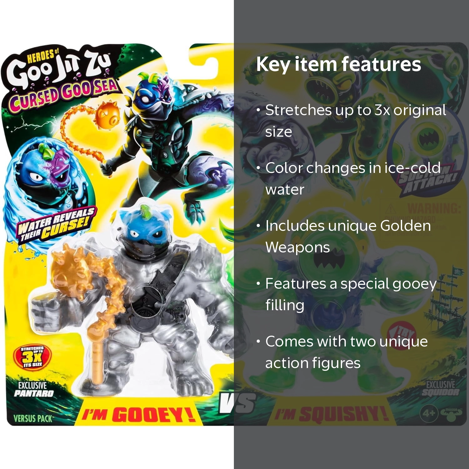Moose Toys Heroes of Goo Jit Zu Cursed Goo 2-Pack, Pantaro