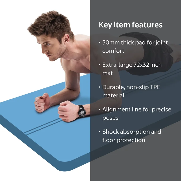 Extra Thickened 30mm Exercise Mat (72