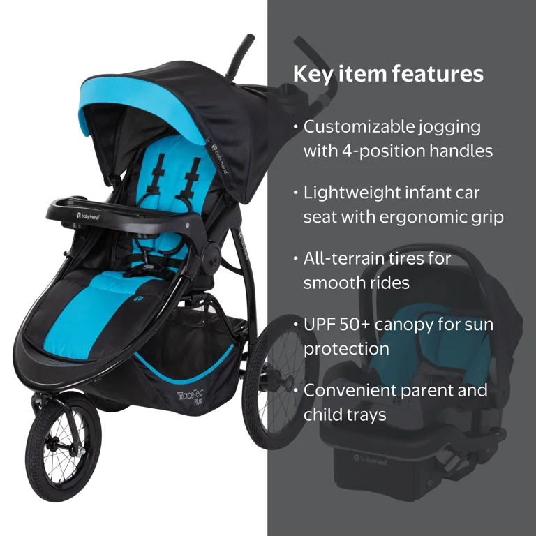 Baby Trend Expedition Race Tec PLUS Jogger Travel System with EZ