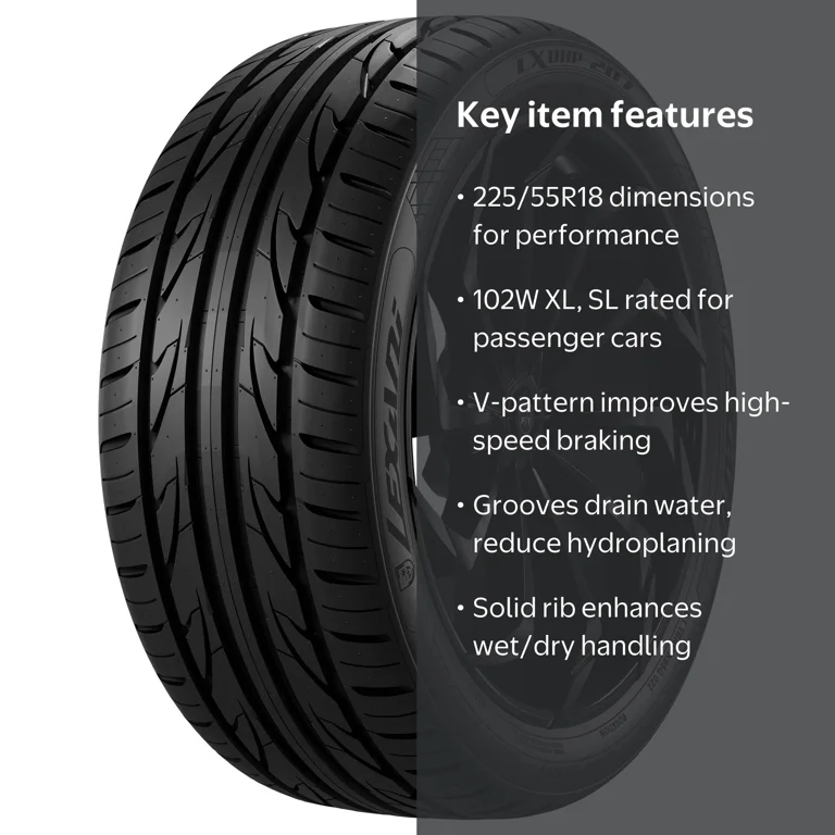 Lexani, Passenger Tire, 225/55ZR18, W-speed rating, All season