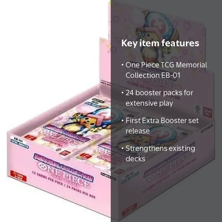 One Piece TCG Bandai Extra Booster Box: Memorial Collection [EB-01