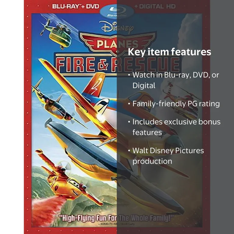 Planes Fire & Rescue (Blu-ray + DVD + Digital Code) - Walmart.com