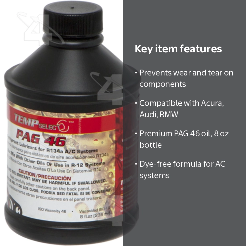 Four Seasons 59007 Automotive Engine Motor Oil, 8 oz. Premium PAG