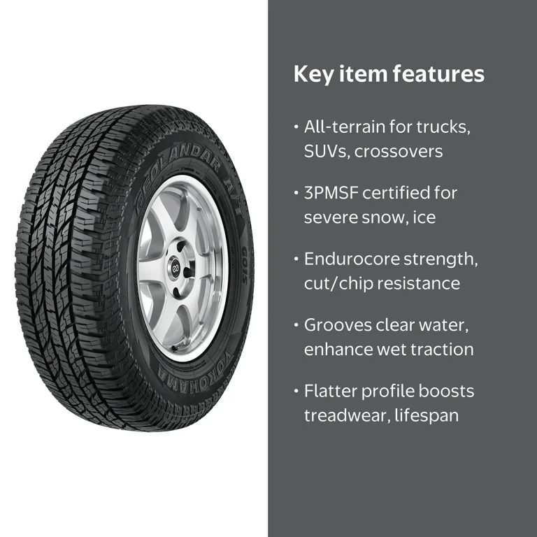 Yokohama Geolandar AT G015 Light Truck Tire, All Terrain, Superior