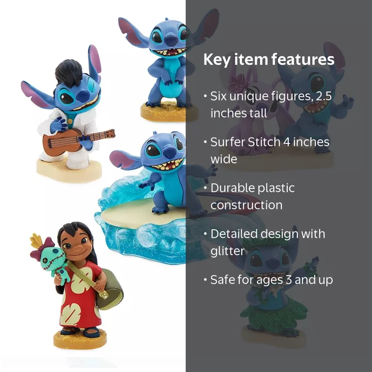 Disney Lilo & Stitch Figurine Playset - Walmart.com