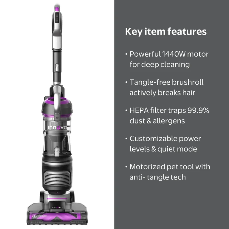 Eureka, Upright Vacuum, 1440W Power, Anti-Tangle Brushroll
