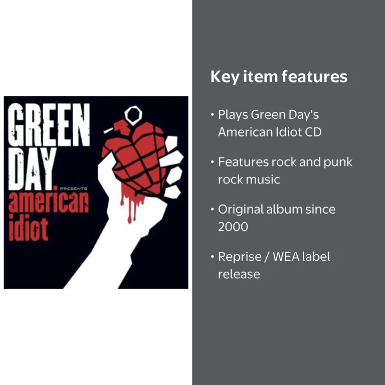 Green Day - American Idiot - Music & Performance - CD - Walmart.com