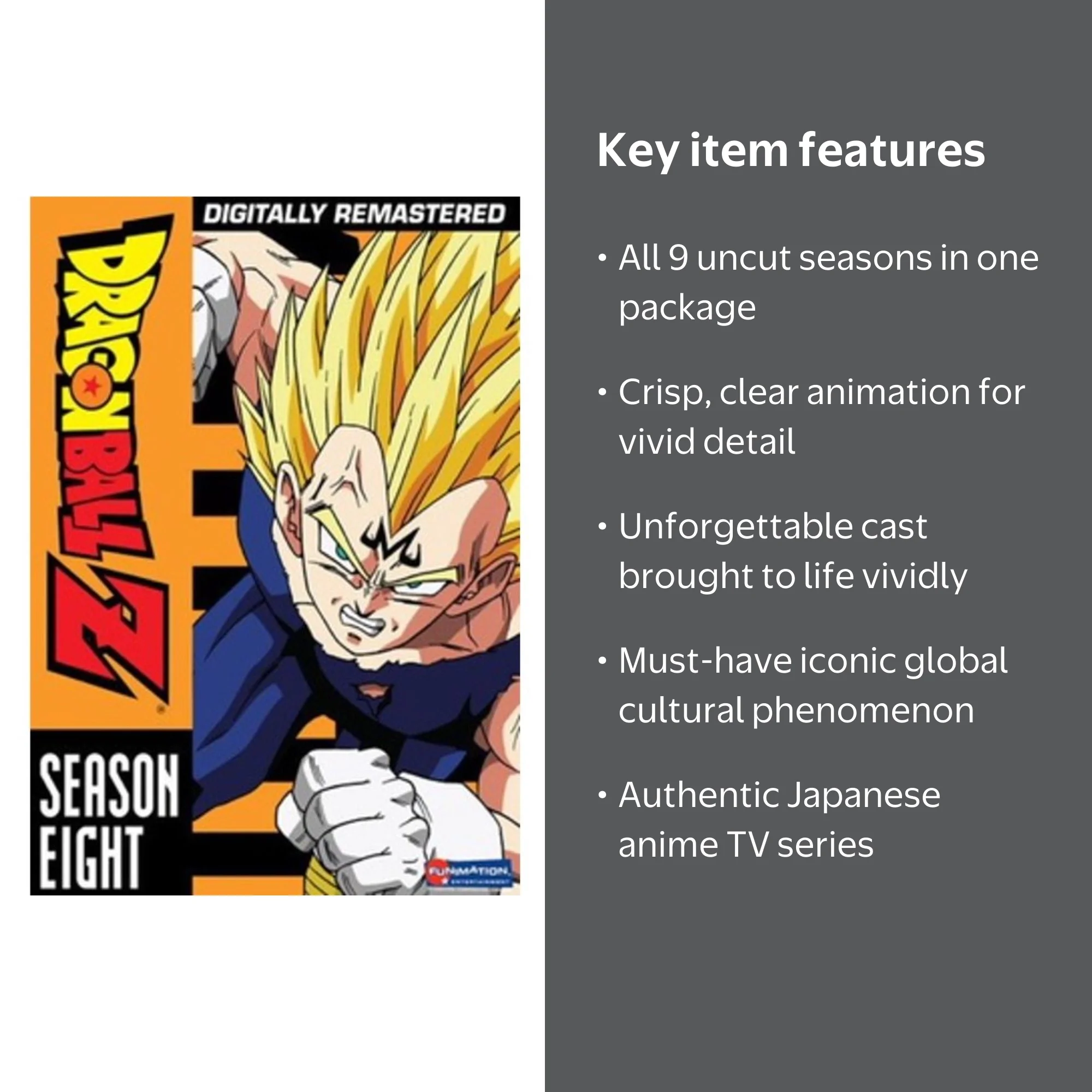 J&G Dragon Ball Z the Complete Uncut Series Season 1-9 Animation