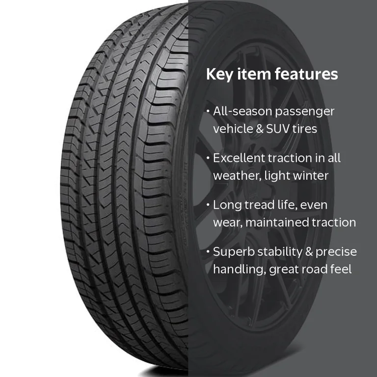 Goodyear Eagle Sport 245/50R20 102V Tire, High Performance, 50K