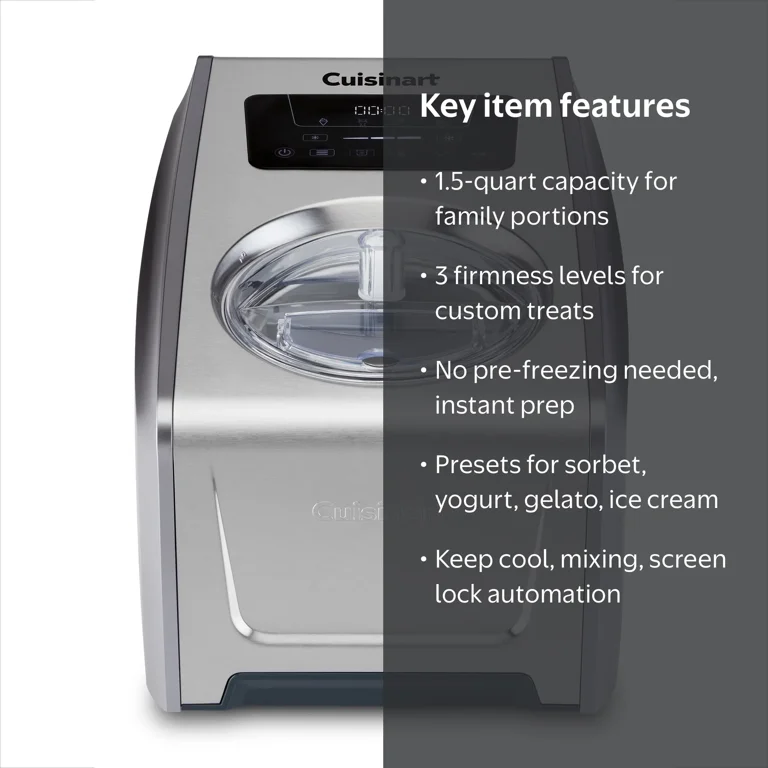 Cuisinart Freeze Ease 1.5qt Pro Ice Cream Maker - Walmart.com