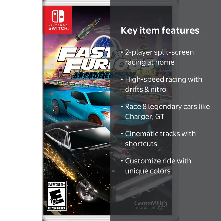 GameMill, Fast & Furious Arcade Edition, Nintendo Switch - Walmart.com