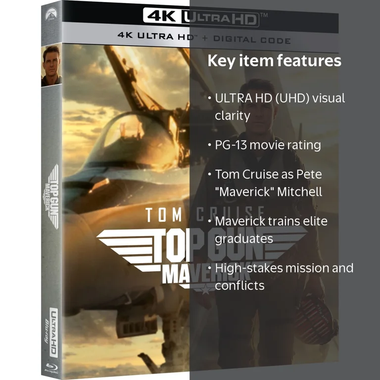 Paramount Home Video, Top Gun Maverick UHD 4K Ultra HD Movie, PG