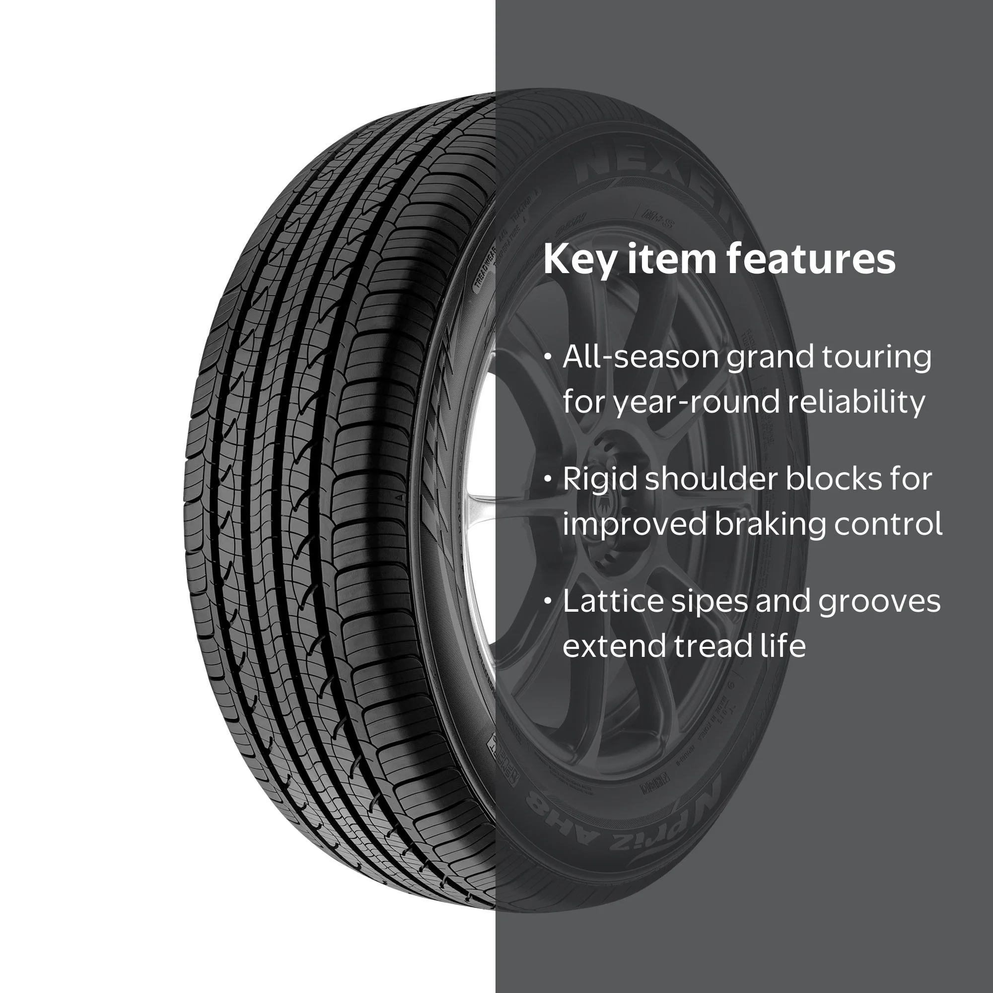 Y195／65R15 Nexen N'Priz AH8 All Season Tire 195/65R15 91T Passenger - Walmart.com