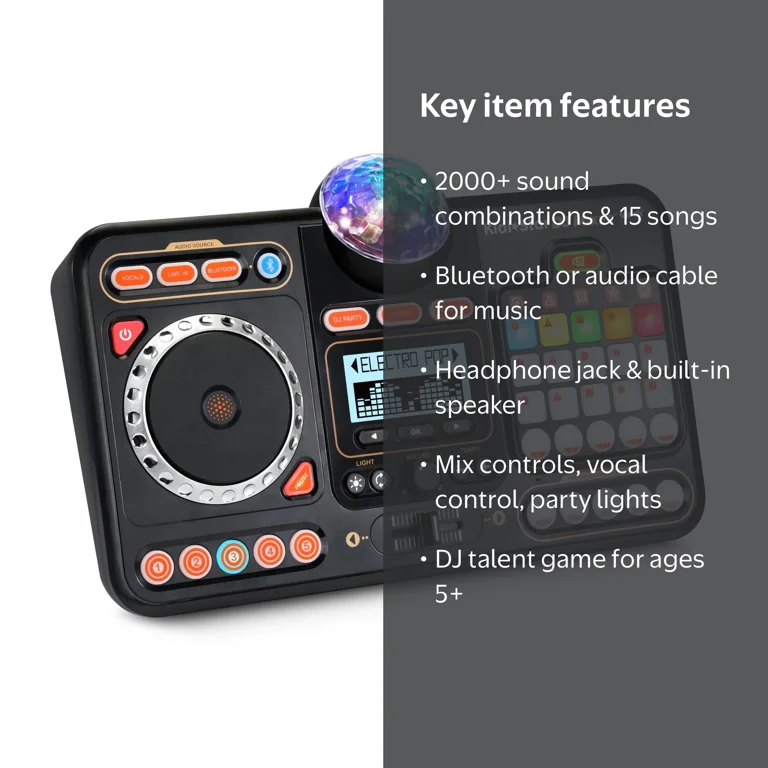 VTech, Kidi Star DJ Mixer, Child Toy with Sound Effects and Lights
