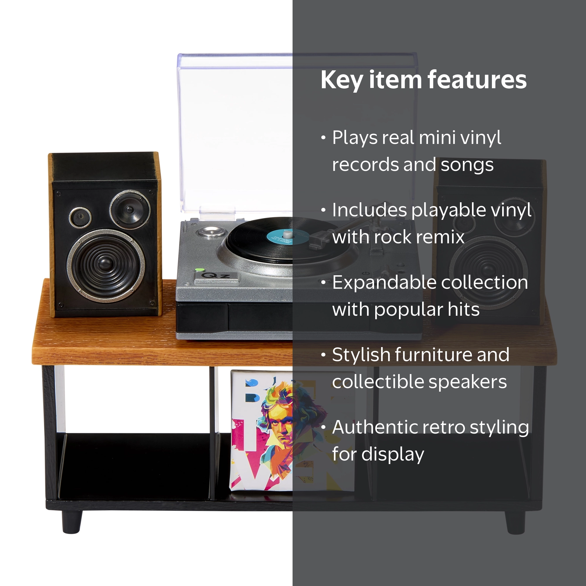 MGA's Miniverse Real Music Record Player Mini Collectibles, Mini