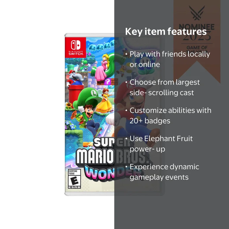 Nintendo Switch Super Mario Bros. Wonder & 3D Collection Super Mario Bros. Wonder - Nintendo Switch - U.S. Edition