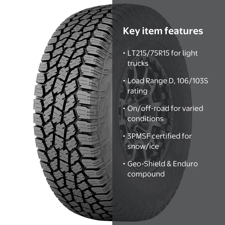 Yokohama Geolandar A/T4 G018 All Terrain LT215/75R15 106/103S D