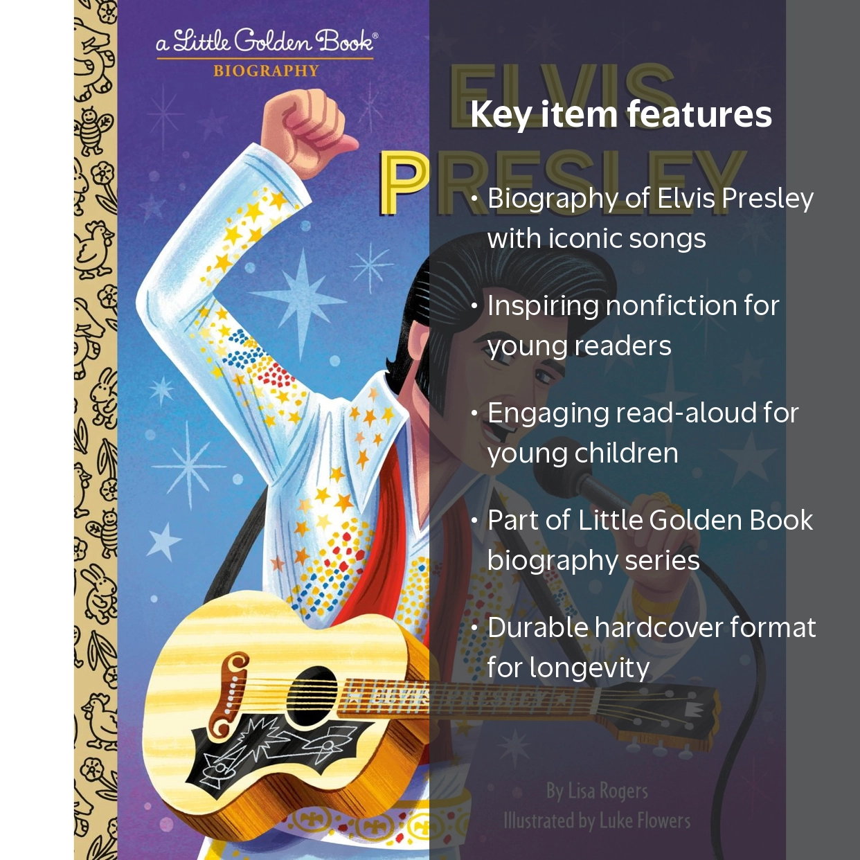 Elvis Presley: a Little Golden Book Biography Hardcover - Walmart.com