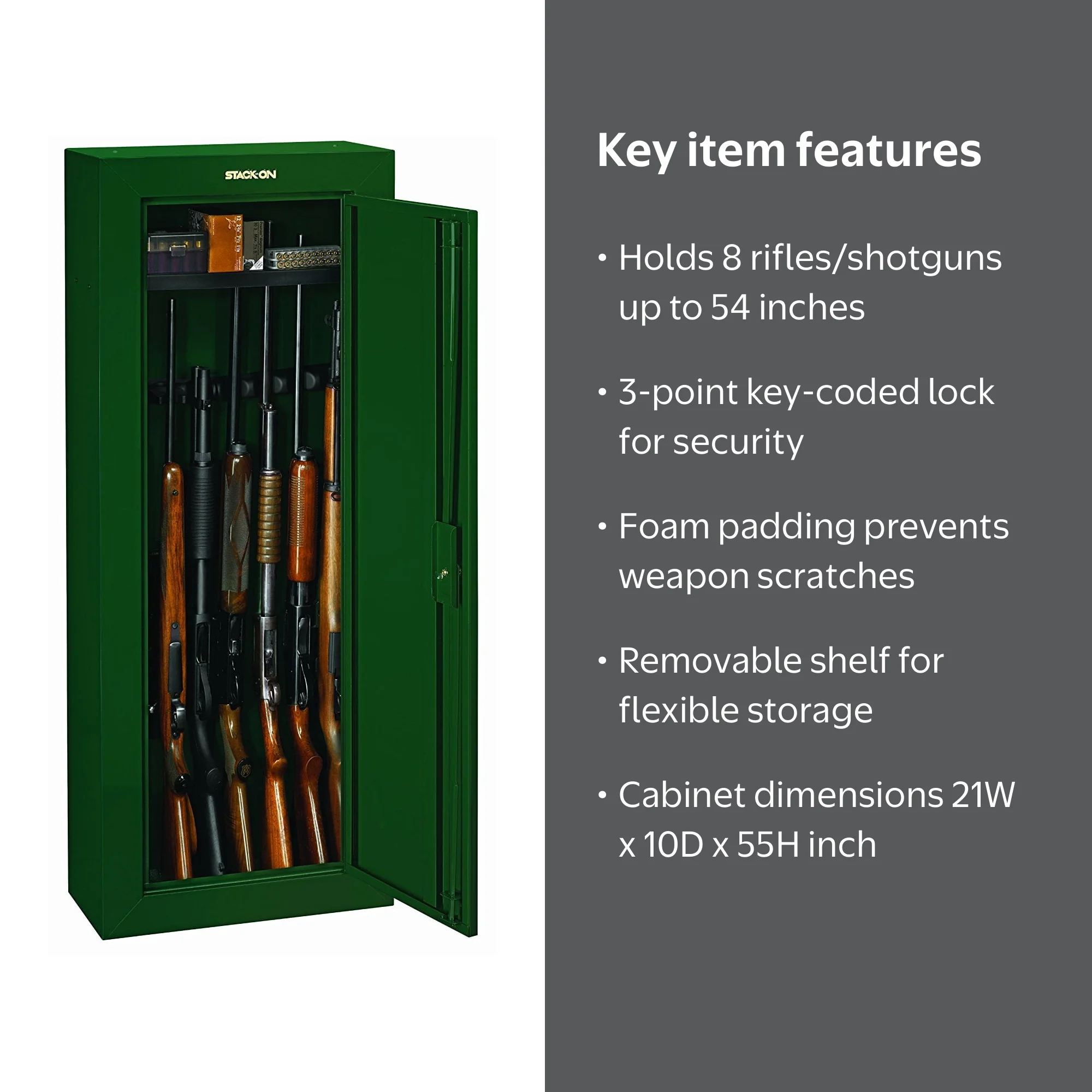 Stack-On GCB-908-DS 8-Gun Security Cabinet - Walmart.com