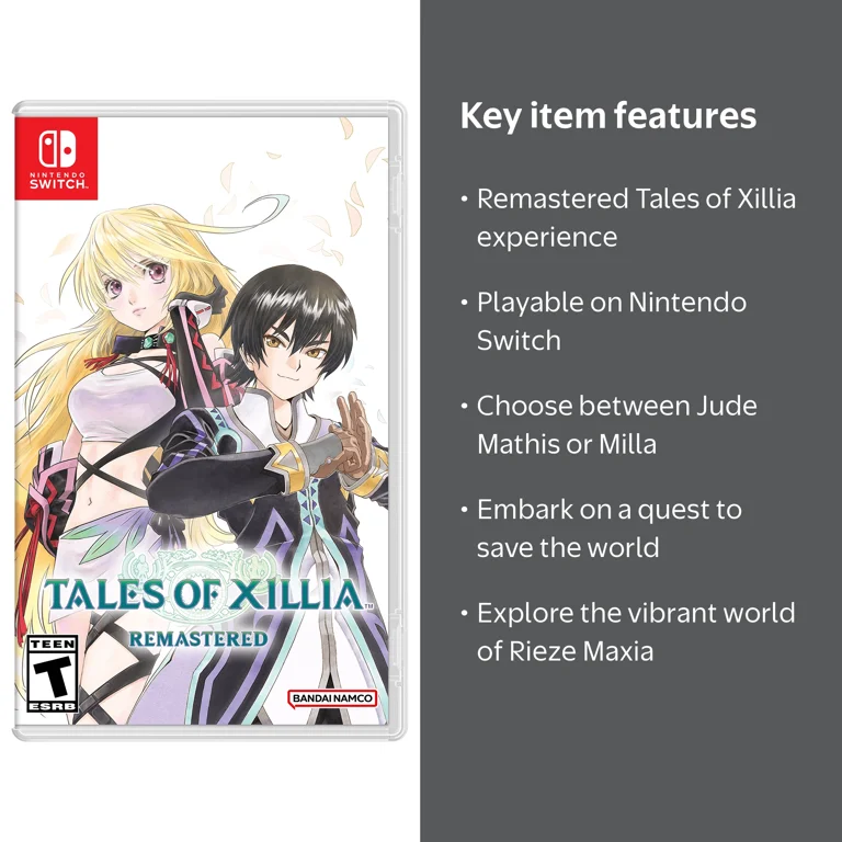 Bandai Namco, Tales of Xillia Remastered for Nintendo Switch, Role