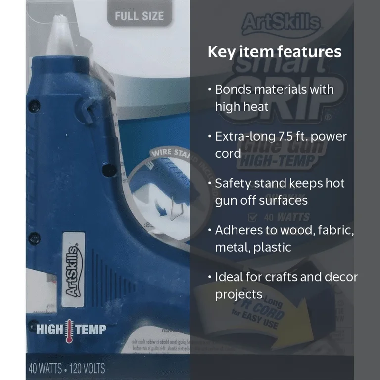Artskills High Temperature Hot Glue Gun, with Extra Long Cord