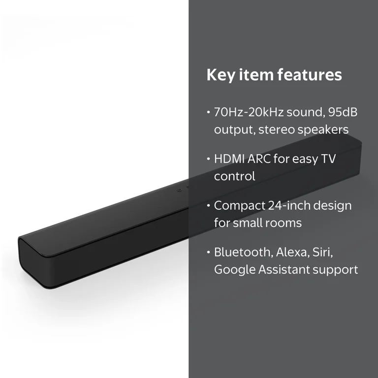 VIZIO V-Series 2.0 Wireless Speaker Sound Bar, Compact Home