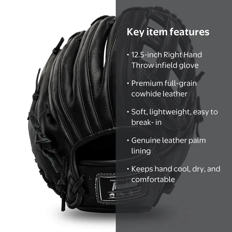 Franklin Sports CTZ5000 Cowhide Leather Baseball Infield Glove