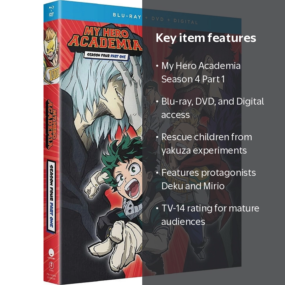 My Hero Academia: Season 4 Part 1 (Blu-ray + DVD + Fun DigItal
