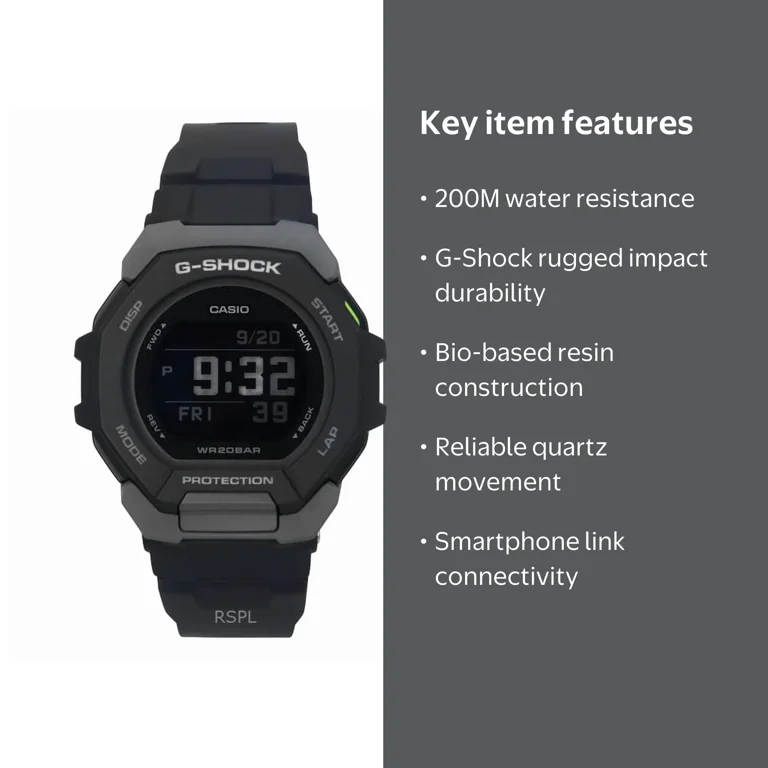 Casio G-Shock G-Squad Digital Smartphone Link Bio-Based Resin