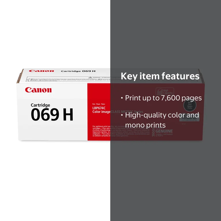 Canon, Toner Cartridge, Black, 069 High Capacity, for Laser