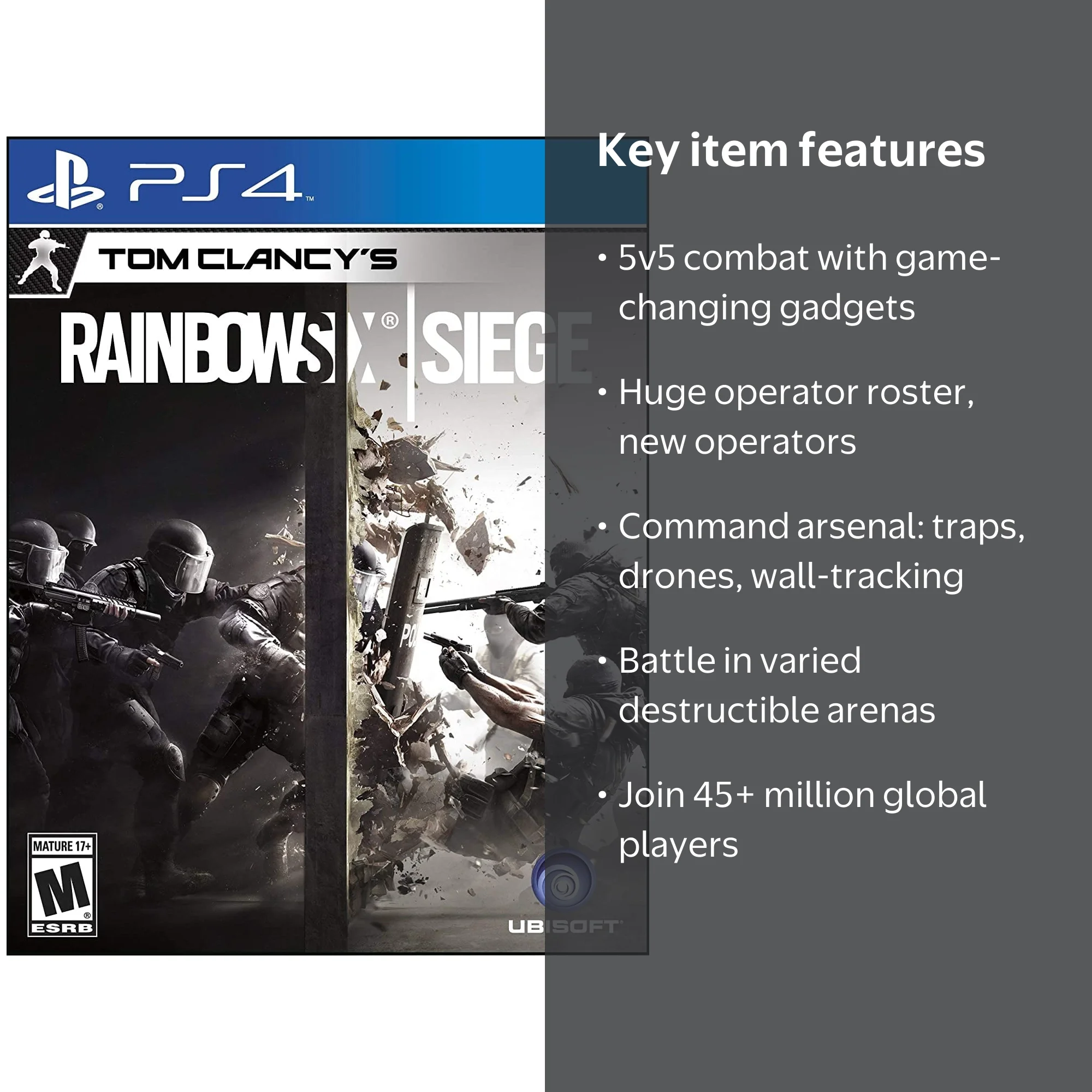 Ubisoft, Video Game, Rainbow Six Siege, PlayStation 4 - Walmart.com
