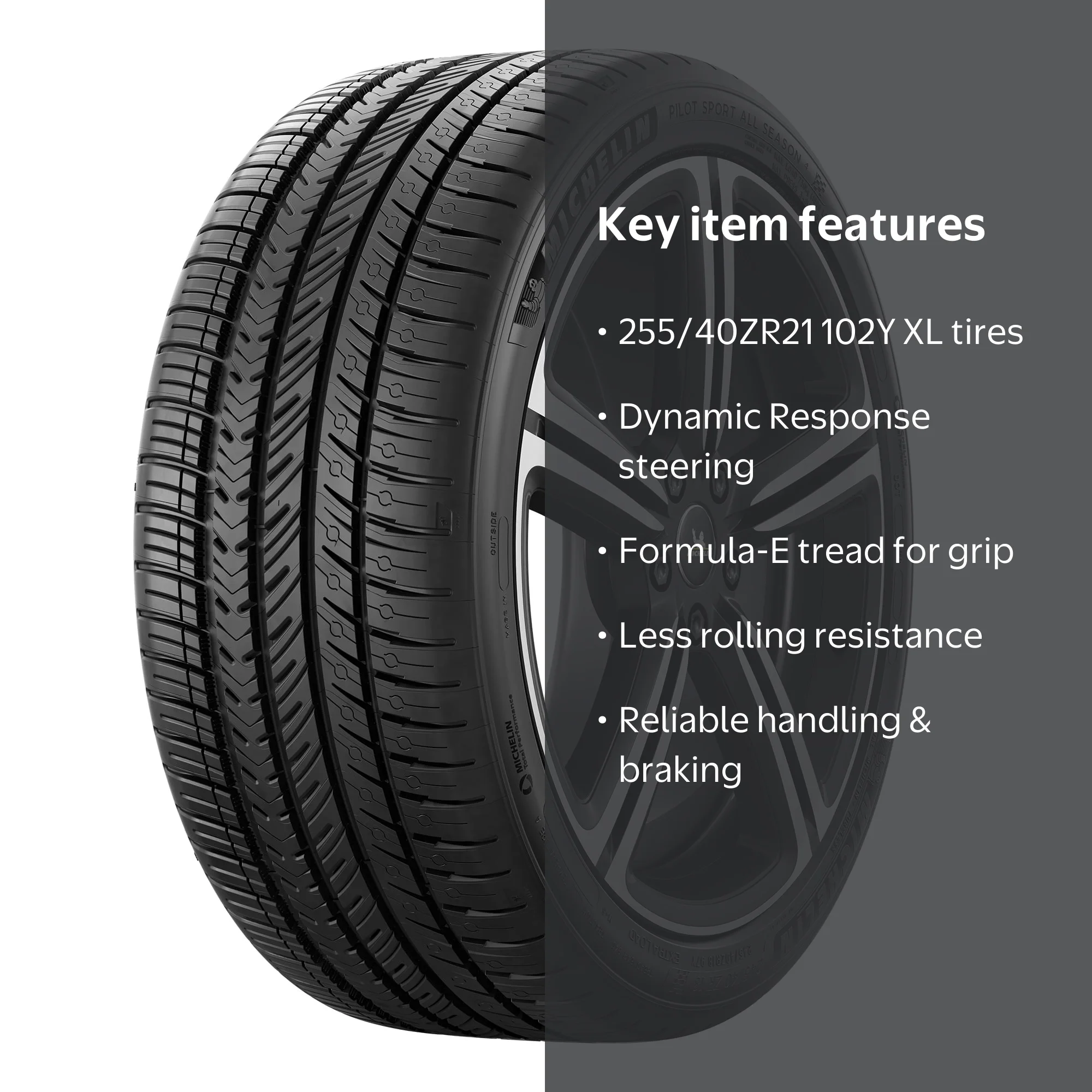 Michelin Pilot Sport All Season 4 255/40ZR21 102Y XL Tire