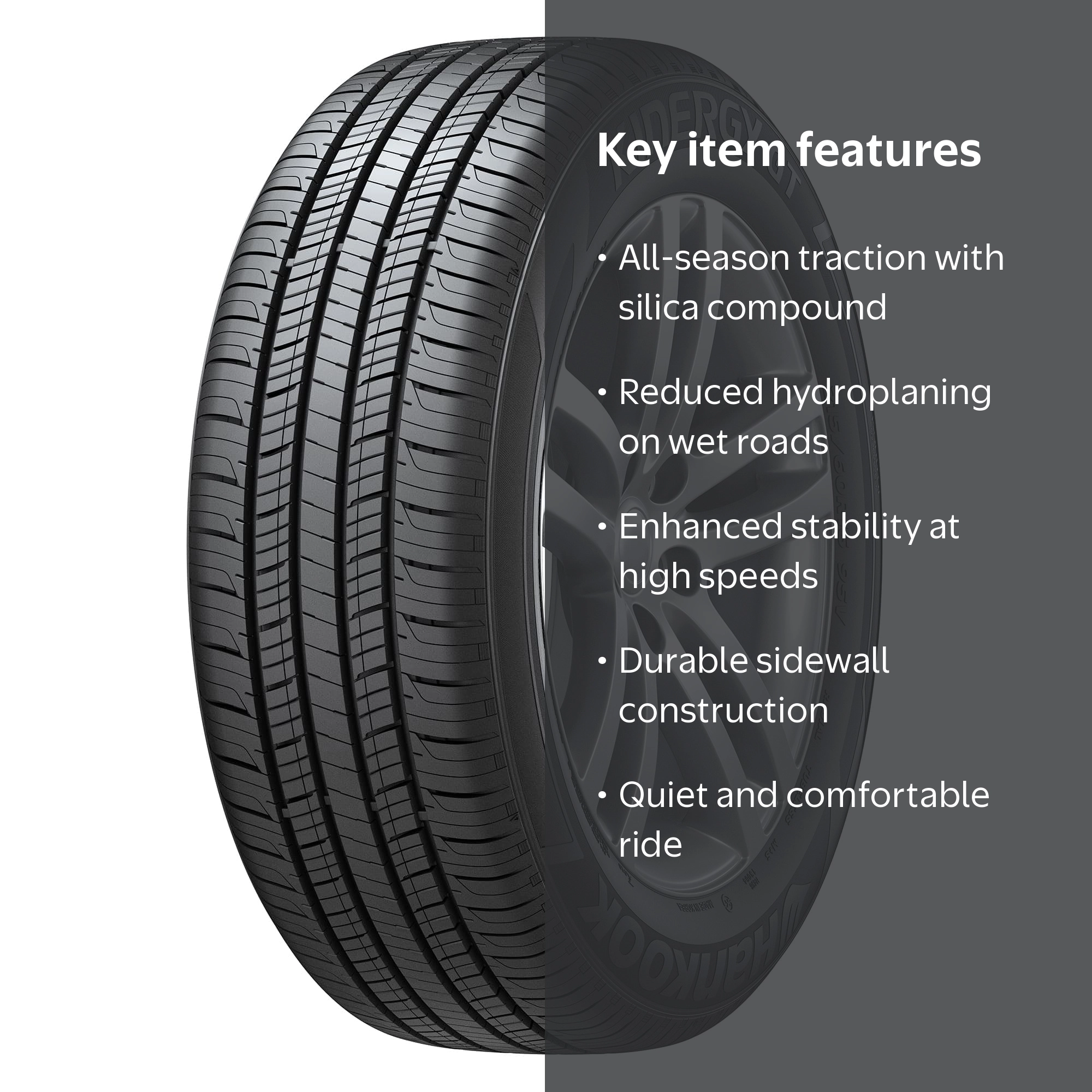 Free Shipping! Hankook Kinergy GT 225/55R18 98H All-Season Tire